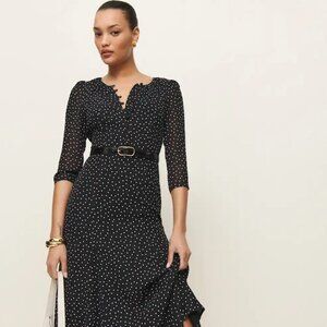 Reformation Mels black dress size 10